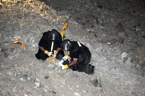 תמונות: כוחות הביטחון מטפלים בשרידי הקטיושה