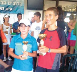 עדן צליוק מקום שלישי בארץ-אליפות ישראל בטניס – אשקלון