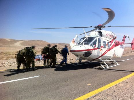 וידיאו ותמונות: הרוג בתאונת דרכים בדרך לאילת