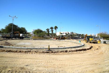 יותר בטוח בכבישים: מעגל תנועה נבנה בגשר התחתון