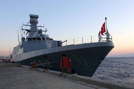ספינת מלחמה טורקית מול אילת