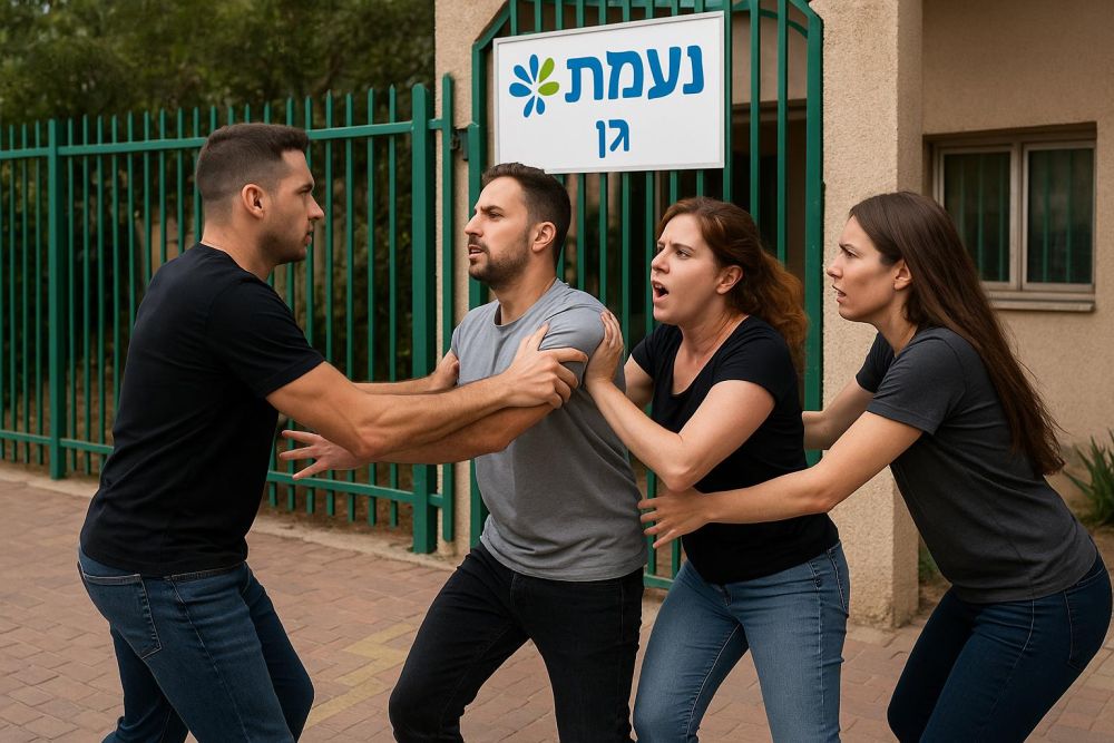 בני זוג הותקפו בעת שהמתינו לילדם בפתח גן נעמ''ת באילת