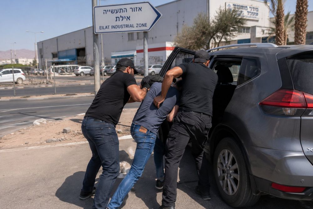 חשד לשוד אלים וניסיון חטיפה באזור התעשייה באילת