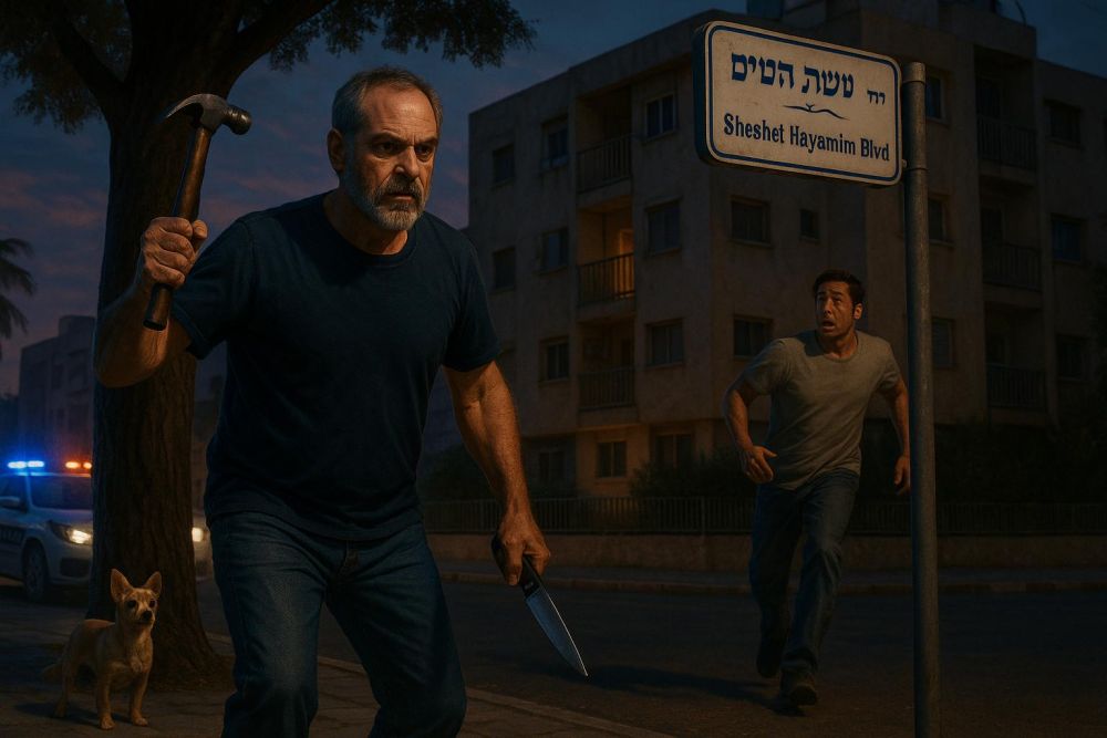 ויכוח על כלבים הסתיים במעצר: תושב אילת חשוד שרדף אחרי שכנו עם מקוש וסכין