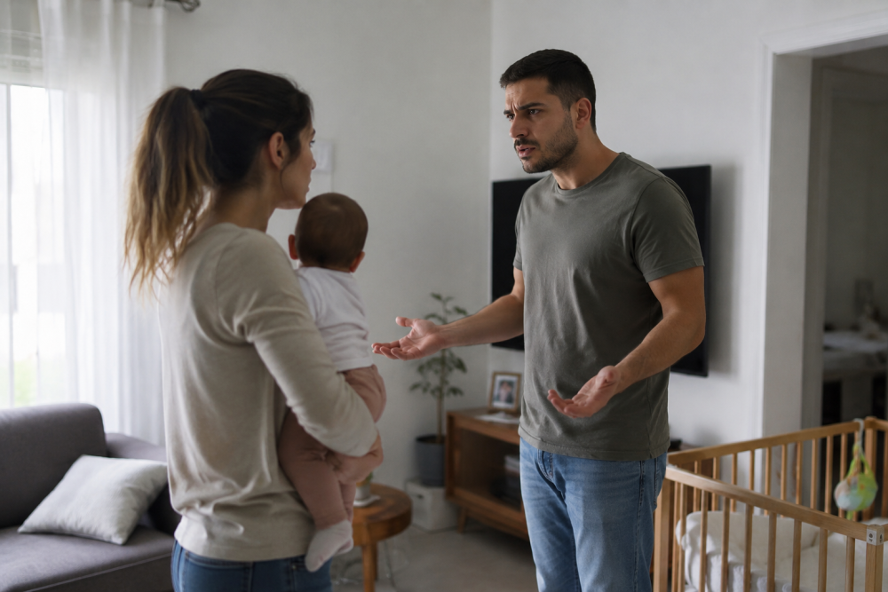 חשד באילת: סטר לאשתו וחנק אותה בזמן שהחזיקה תינוק