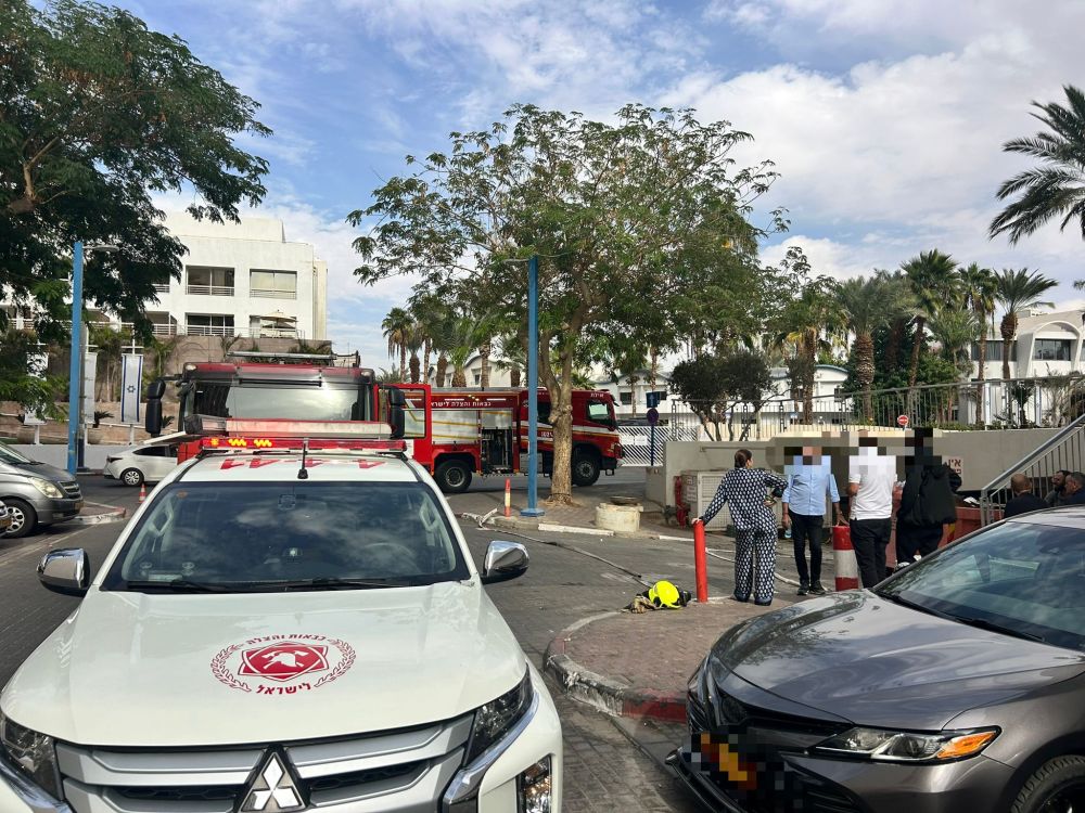 שריפה פרצה בתעלת מנדף של המכבסה במלון וורט בעיר