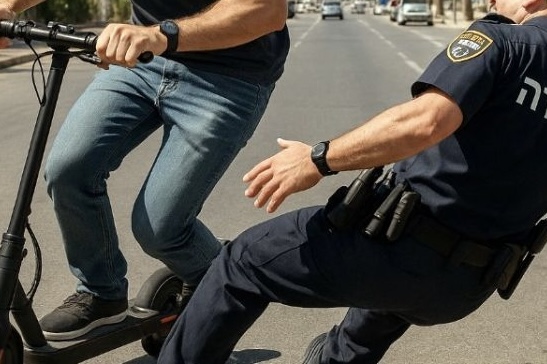 כתב אישום חמור נגד בלש מאילת: ניגח קורקינט בניידת ובעט ברוכב