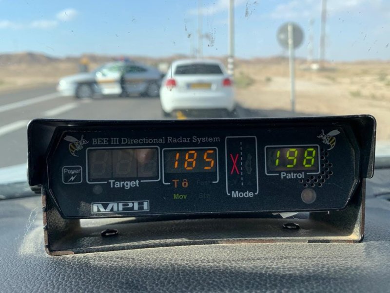 בן 20 מאילת טס ב-185 קמ''ש בכביש הערבה