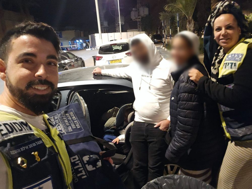 תינוק ננעל ברכב באילת 