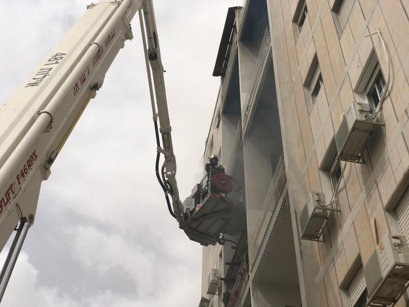 שריפה ברחוב זהורית באילת