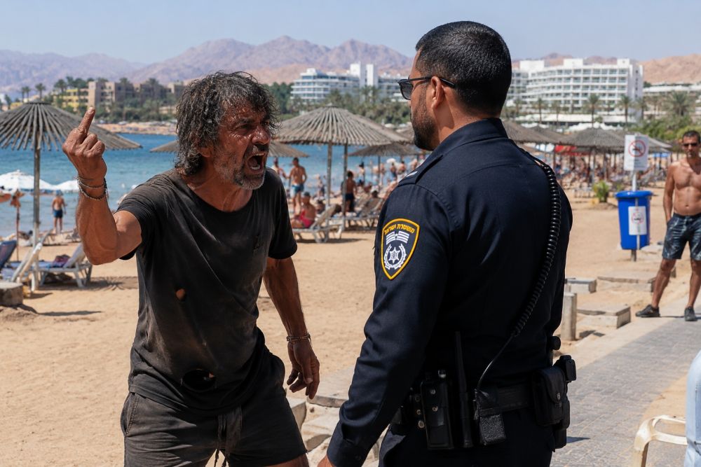 דר רחוב השתולל בחוף באילת ושוחרר: שוב אותה דלת מסתובבת