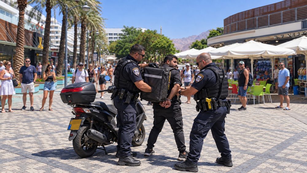 טייזר בטיילת אילת: השליח נעצר והשופט שחרר
