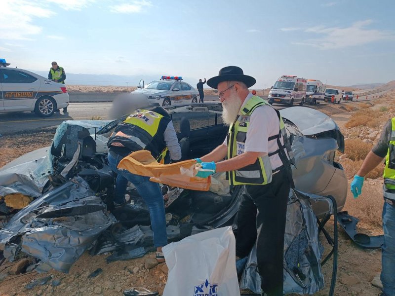 הרוג ושני פצועים בתאונת דרכים בכביש 90
