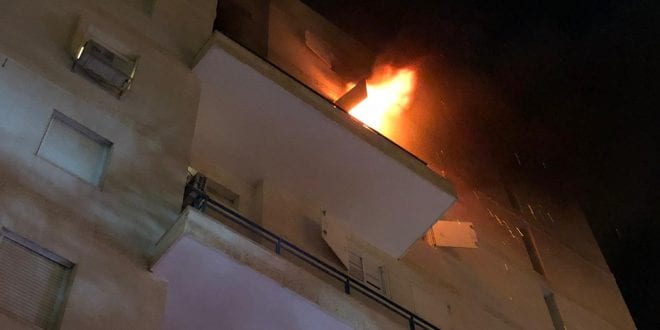 אילת: שריפה בדירה בבניין בין 8 קומות. אין נפגעים
