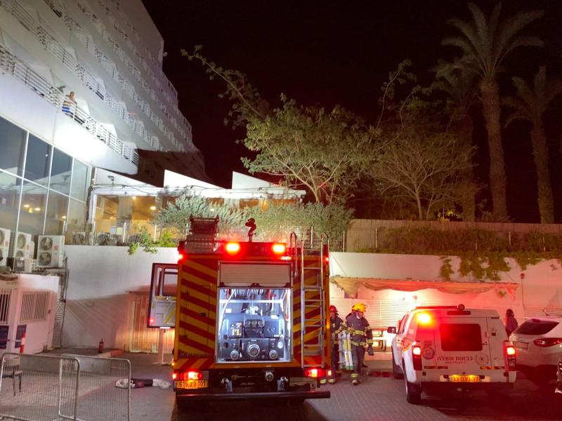 20 אירועים מבצעיים של כיבוי והצלה באילת בשבוע אחד