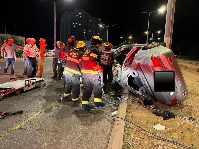 ארבעה פצועים בתאונה בכביש  עוקף אילת