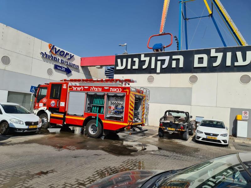 שריפה במרכז רד באילת