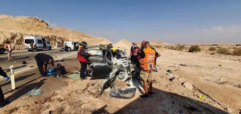 צפו: הרוג - פצועה בינוני ופצוע קל בתאונה בכביש 90