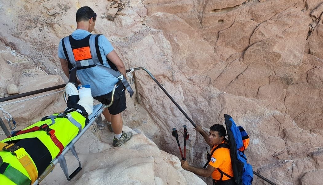 חילוץ מורכב של בת 17 שנפצעה במהלך מסלול בהרי אילת 