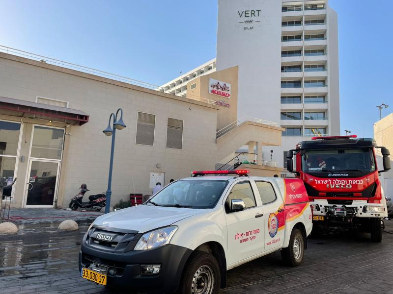 שריפה במתחם רד באילת