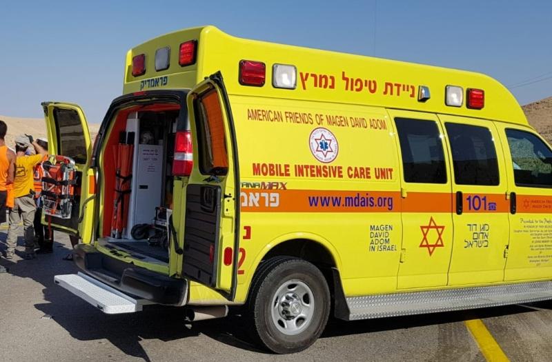 שני פצועים בתאונת דרכים מצפון לאילת