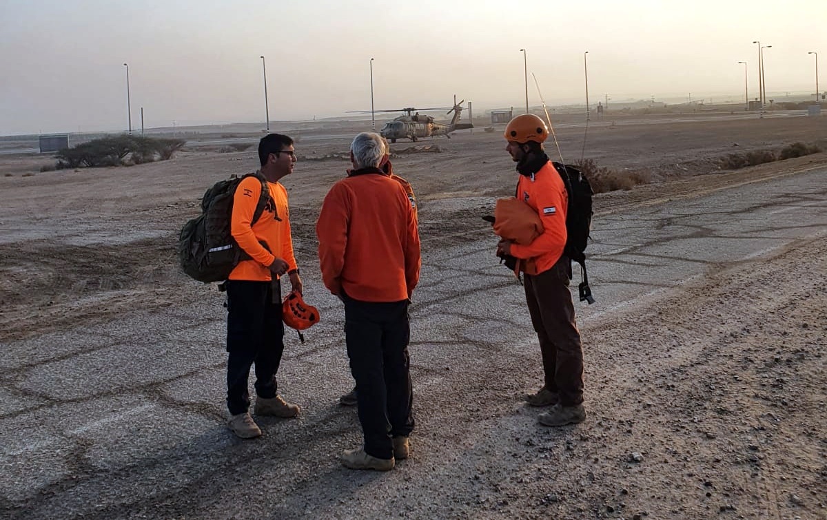 יחידת חילוץ ערבה חילצה הבוקר מטיילים מנחל צין