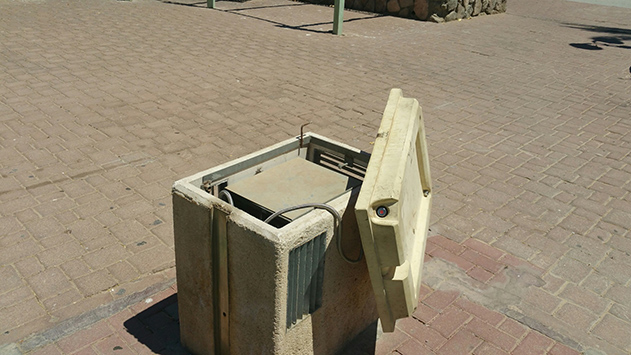 ונדליזם בברזיות ציבוריות
