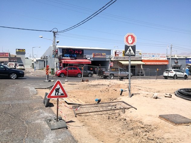 בגלל כשל תכנוני: הופסקה העבודה ברחוב המלאכה