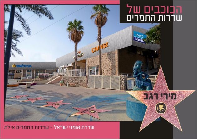 התוכנית: להנציח פוליטיקאים ואמנים בשדרות התמרים