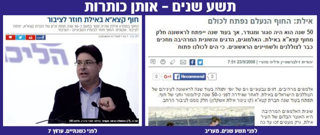 קצא''א: כבר לפני שבע שנים הסכמנו למסור את 'החוף האקולוגי'