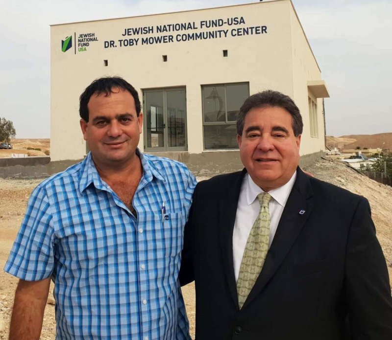מנכ''ל JNF ארה''ב ראסל רובינסון ומשלחת מאוניברסיטת אריזונה בביקור בערבה