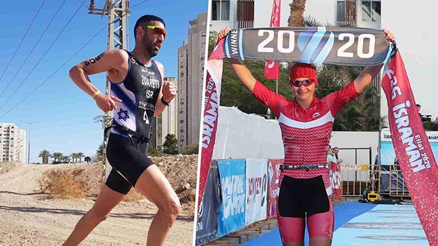 האילתים אנטונינה וזוארץ אלופי איש הברזל אילת