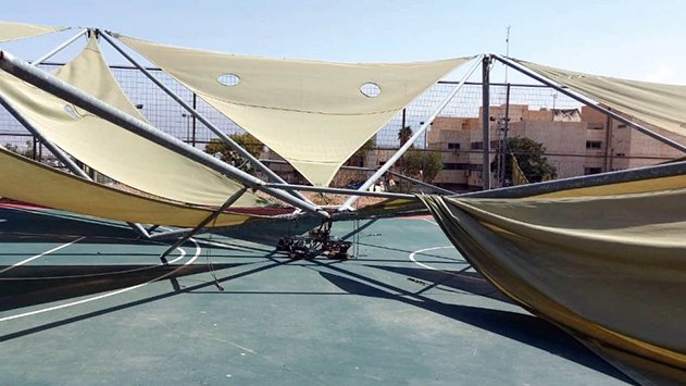 הרב יואב חנו מתריע: ''טרם תוקנו סככות הצל שהתמוטטו בסופה, מדובר בסכנת נפשות''
