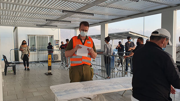 חריקות במערך הבדיקות  המהירות בכניסה לאילת 