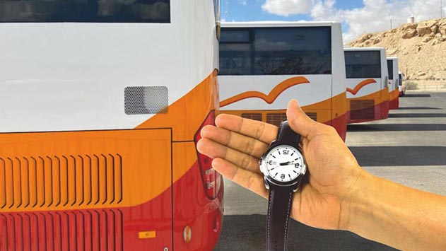 רק 42% מקווי האוטובוסים בחבל אילות מגיעים בזמן