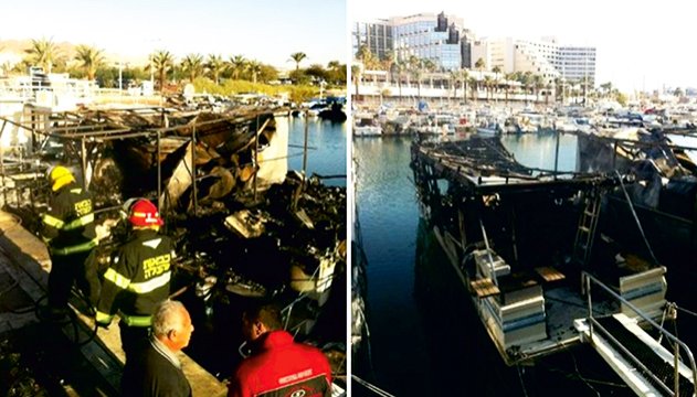 ביהמ''ש: בעל סירה שהוצתה במרינה אילת  אינו חב באחריות לסירות אחרות שנפגעו