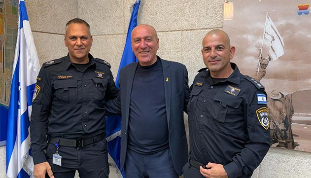 ביקור מפקד מחוז דרום של המשטרה בעיר הכי דרומית 