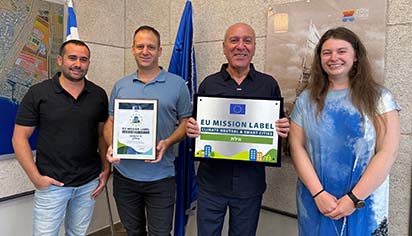 אילת קיבלה אות הצטיינות בינלאומי על הובלת מאמץ סביבתי לטובת איזון פחמני