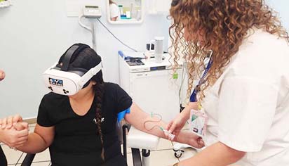 חדשנות במרכז בריאות הילד באילת:  מכשיר מציאות מדומה נכנס לשימוש  להפחתת כאב וחרדה בקרב ילדים