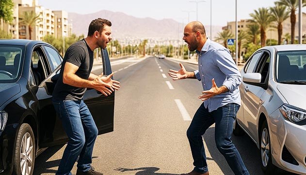 עימות בכביש בין גיסים מאילת הסתיים  בכתב אישום על תקיפה