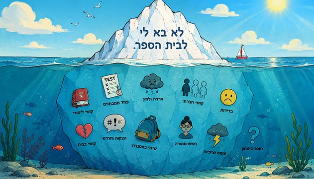 הילד לא רוצה ללכת לבית הספר? לא תמיד זו עצלנות, אבל גם לא תמיד זו נורה אדומה 
