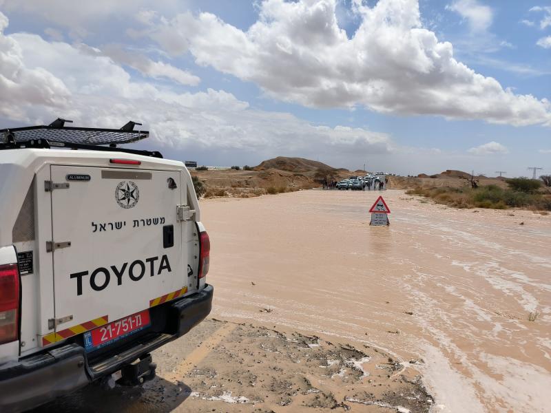היערכות מחוז דרום לקראת מזג האוויר הצפוי והמלצות לציבור הנהגים ומשתמשי הדרך