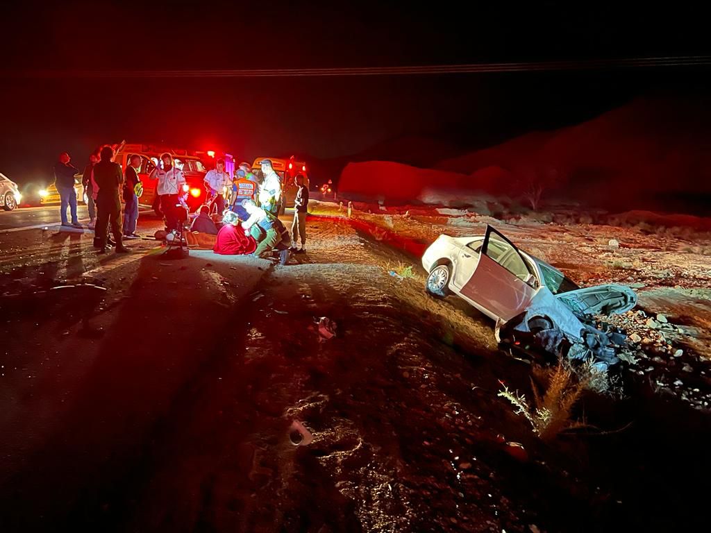 תאונה קטלנית בערבה: בן 25 נהרג, ארבעה נפצעו באורח קשה