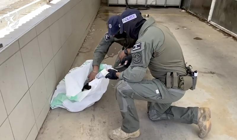צפו: סוכלה הברחת ענק של נשק במעבר הגבול ׳׳רבין׳׳