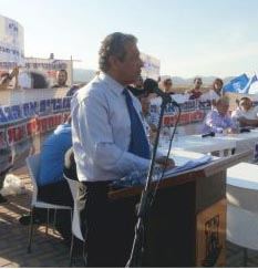 מאות הגיעו לעצרת המחאה במחסום הצפוני