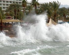 סערה דרומית באילת - אין נזקים