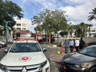 שריפה פרצה בתעלת מנדף של המכבסה במלון וורט בעיר