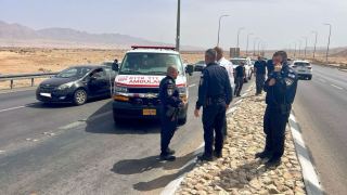 גנב רכב ונעצר אחרי מרדף וירי: דרמה בכביש הערבה