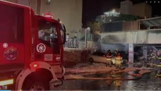 שריפה ברחוב עין גדי באילת