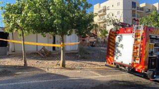  שריפה במבנה עם לכודים ברחוב האלמוגים באילת